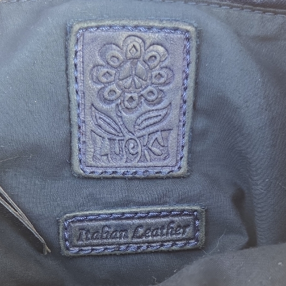 LUCKY BRAND Stash "Ramblin' Rose" shoulder bag 100% Lamb Leather - Picture 12 of 13